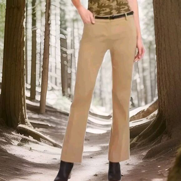 Lot of 2 George Pants Women's Size 16 Tan & Gray Stretch 'Average' Dress Slacks - Picture 2 of 16